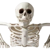 For Living Human Skeleton Groundbreaker, Creepy Halloween Decorations, White, 10 3/4-in