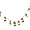 For Living Cat String Lights With 10 LED Bulbs, Outdoor Halloween Décor, Silver, 5 1/2-ft