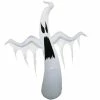 For Living Airblown Colour-Changing Ghost Halloween Inflatable, LED Lights, White, 12-ft