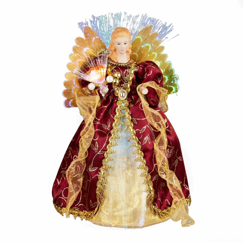 For Living Christmas Decoration Angel Tree Topper, 12-in