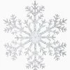 For Living Plastic Christmas Decoration Snowflake, 12-in