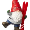 For Living Resin Ski Gnome, 12-in