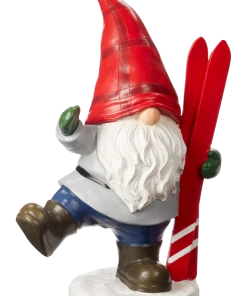 For Living Resin Ski Gnome, 12-in