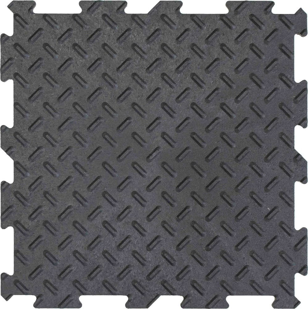 FOR LIVING Multy Home Utility Floor Mat, 10-pk, Black, 12-in X 12-in