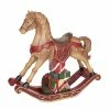 For Living Resin Christmas Rocking Horse Décor, 13-in
