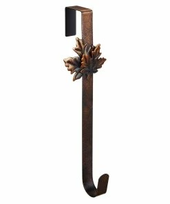 For Living Iron Wreath Hanger Kit For Fall Decoration, Brown, Assorted Styles, 14-in, 2-pc