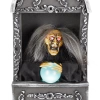 For Living Animated Fortune Teller, LED Light And Sound Sensor For Halloween, Black, 15-in