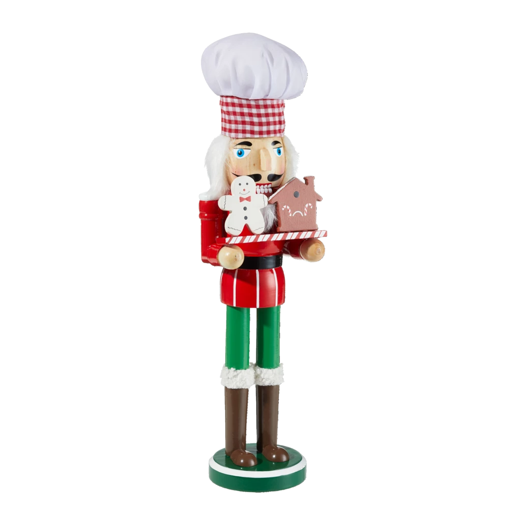 For Living Christmas Decoration Baker Mouse Nutcracker, 15-in