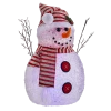 For Living Acrylic Battery Operated Light-Up Christmas Decoration Snow Man, 16-in