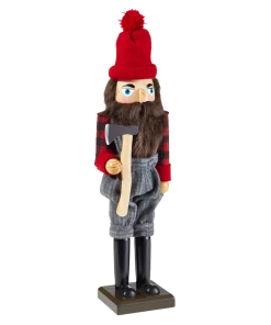 For Living Christmas Decoration Lumberjack Nutcracker, 16-in