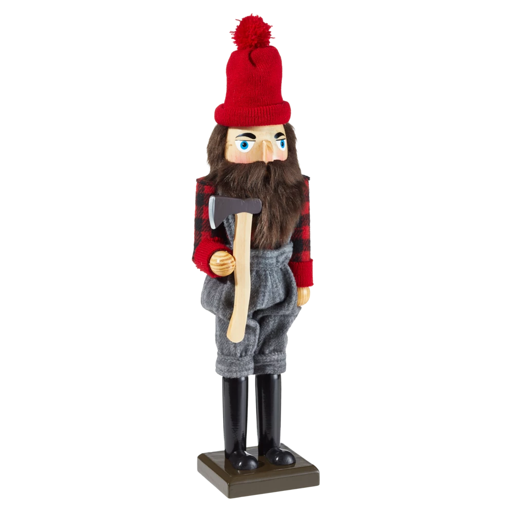 For Living Christmas Decoration Lumberjack Nutcracker, 16-in