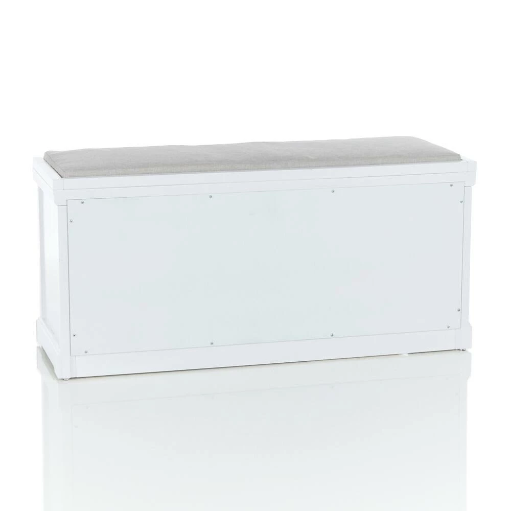 For Living Storage Bench, White - Image 14