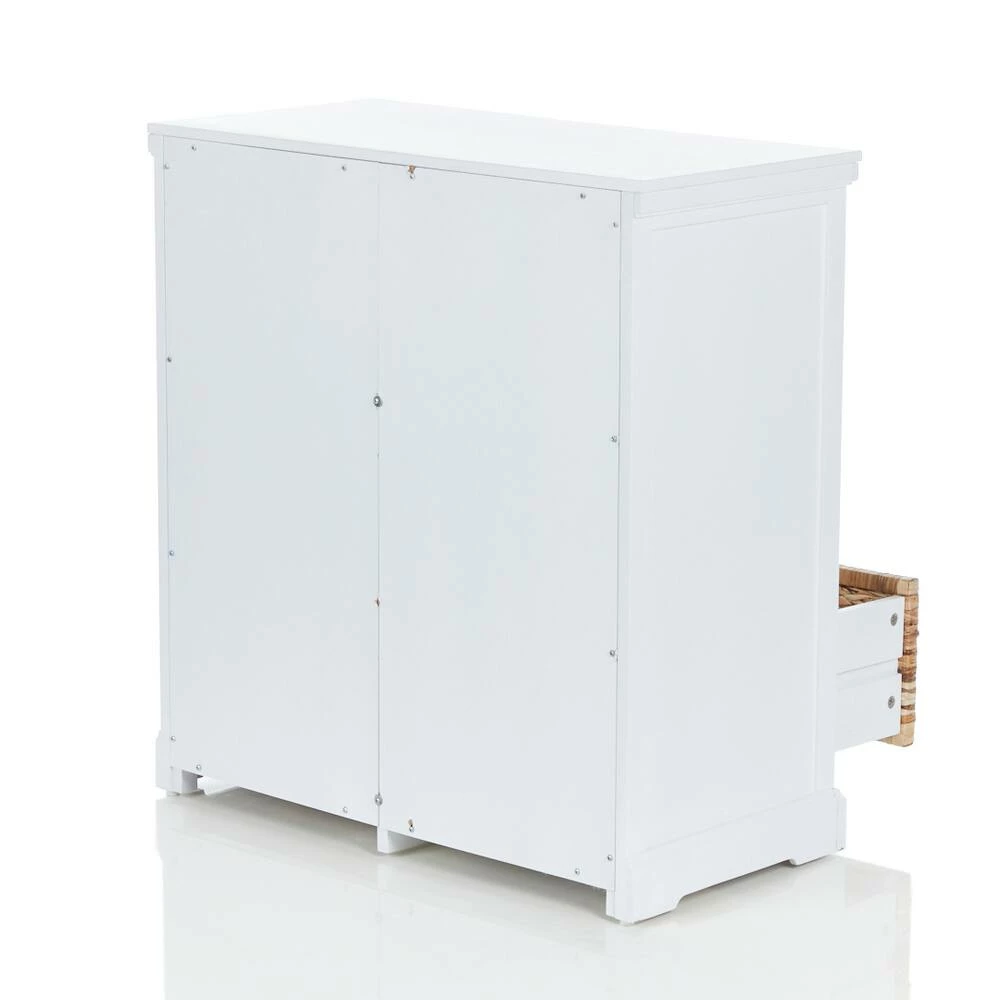 For Living 4-Drawer 2-Shelf Storage Cabinet, White - Image 8