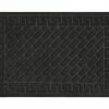 FOR LIVING For Livng Cascade Carpet Top Rubber Indoor Door Mat, Black, 16-in X 24-in