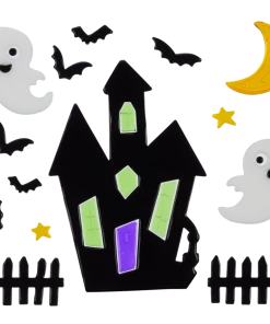 For Living Gel Clings, Easy To Apply And Reusable For Halloween, Assorted Styles, 11 3/4-in