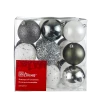 For Living Shatterproof Ball Christmas Ornament Set, Assorted Metallic Colours, 27-pc