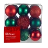 For Living Decoration Red Nordic Christmas Ornament Set, Assorted Style, 27-pk