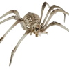 For Living Giant Skeleton Spider With Joint Legs, Scary Halloween Decoration, White, 32-in