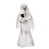 For Living Hanging Bride With Spooky Eyes And LED Lights For Halloween Decor, White, 36-in