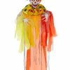 For Living Light Up Hanging Clown With LED Lights And Sound Sensor For Halloween, 36-in
