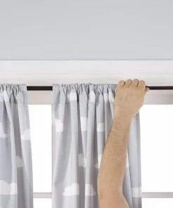 For Living Smart Rod Adjustable Steel Curtain Rod, Assorted Colours, 48-in To 84-in, 7/8-in Diameter