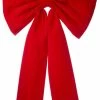 For Living Fabric Christmas Decoration Bow Large, Red, 48 X 6-in