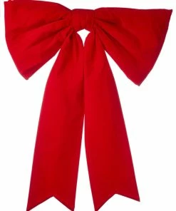 For Living Fabric Christmas Decoration Bow Large, Red, 48 X 6-in