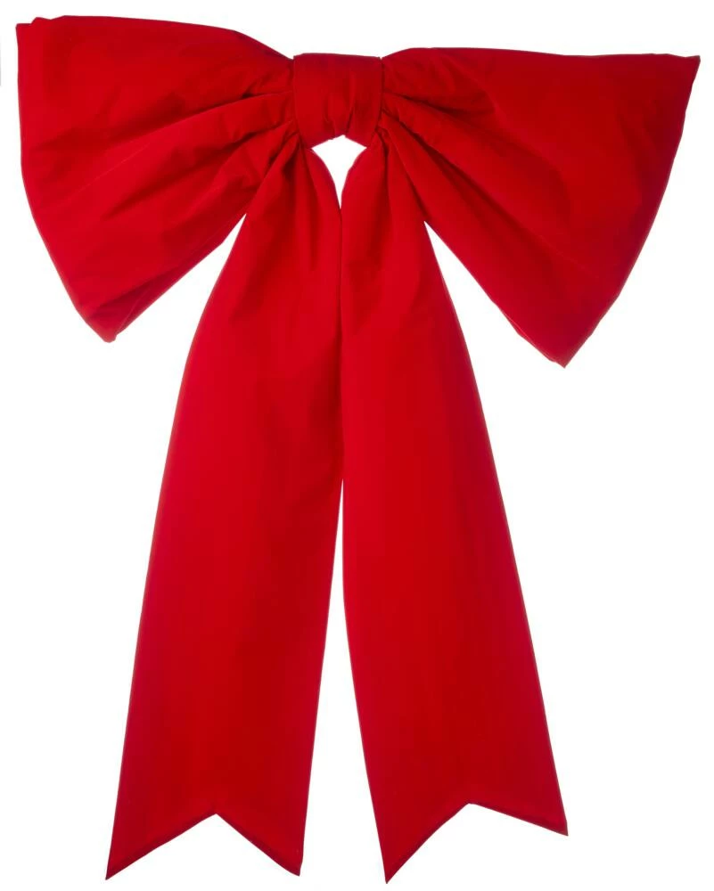 For Living Fabric Christmas Decoration Bow Large, Red, 48 X 6-in