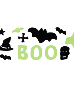 For Living Gel Clings, Easy To Apply And Reusable For Halloween, Assorted Styles, 6-in