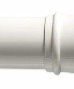 For Living Adjustable Shower Curtain Tension Rod, White, 36-in To 60-in