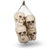 For Living Plastic Skeleton Skull Décor, 6-pc