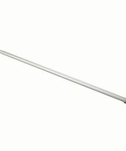 For Living Adjustable Aluminum Two-Tone Shower Curtain Tension Rod, 44-in To 72-in