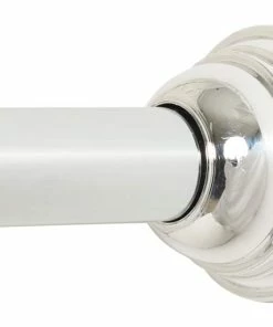 For Living Adjustable Shower Curtain Tension Rod, Chrome, 44-in To 72-in