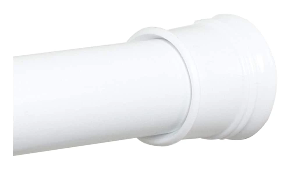 For Living Adjustable Shower Curtain Tension Rod, White, 44-in To 72-in - Image 3