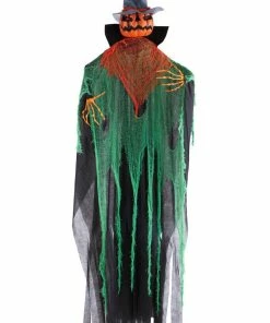 For Living Light Up Hanging Pumpkin With LED Lights For Halloween, Multi-Colour, 7 1/2-ft