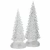 For Living Acrylic Light-Up Christmas Tree Decoration Set, Clear, 2-pc