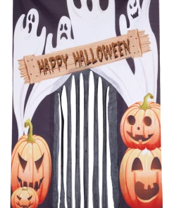 For Living Happy Halloween Entryway Decorations For Spooky Haunted Houses, Black, 8-ft