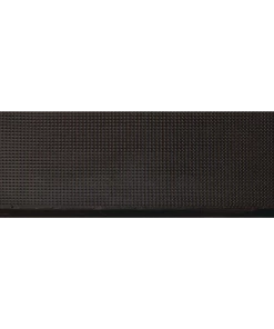For Living Rubber Grid Indoor/Outdoor Stair Tread Mat, Black, 9-in X 24-in