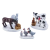 For Living Christmas Decoration Village Farm Animals Accessory Set, 3-pc