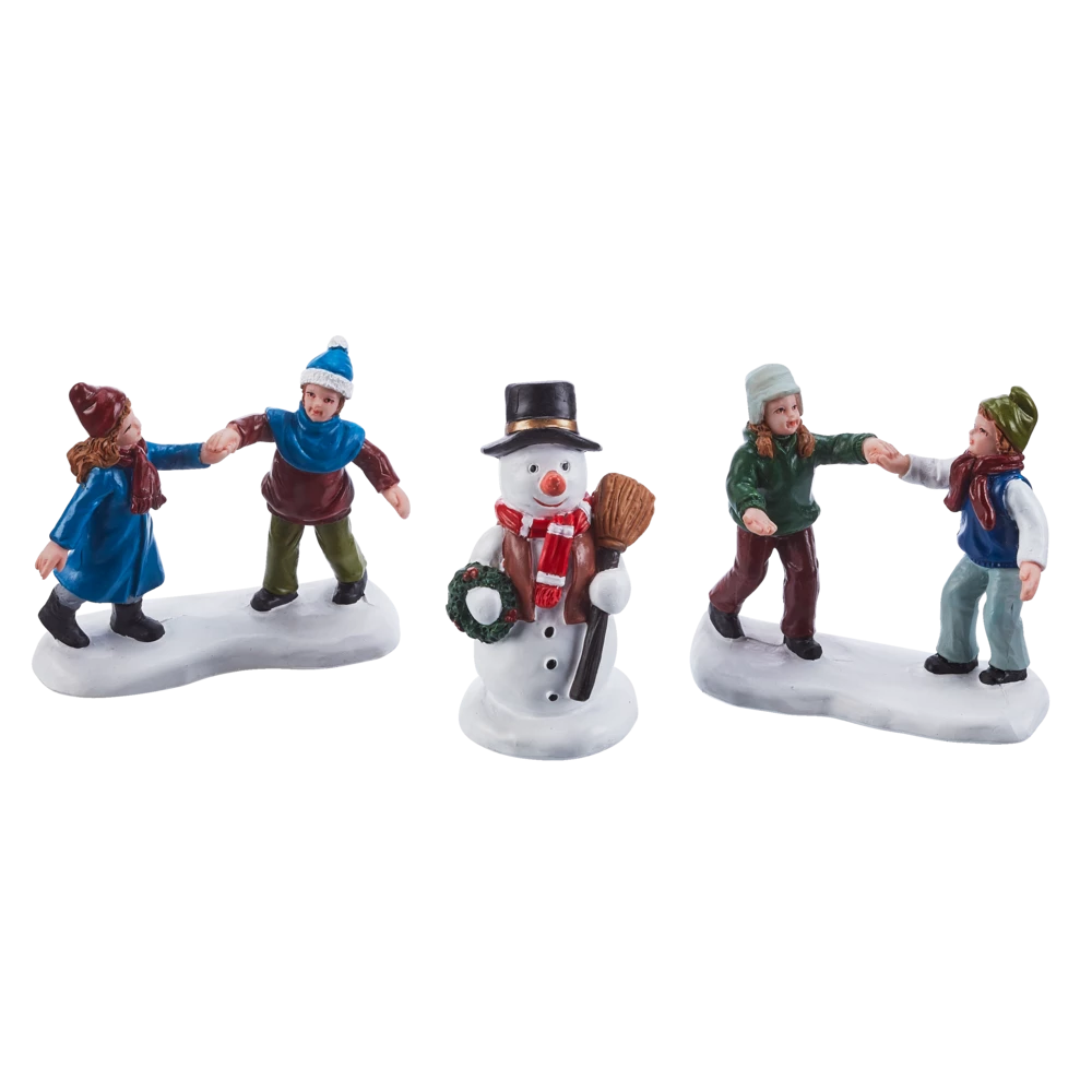 For Living Christmas Decoration Village Outdoor Snow Accessory Set, 3-pc