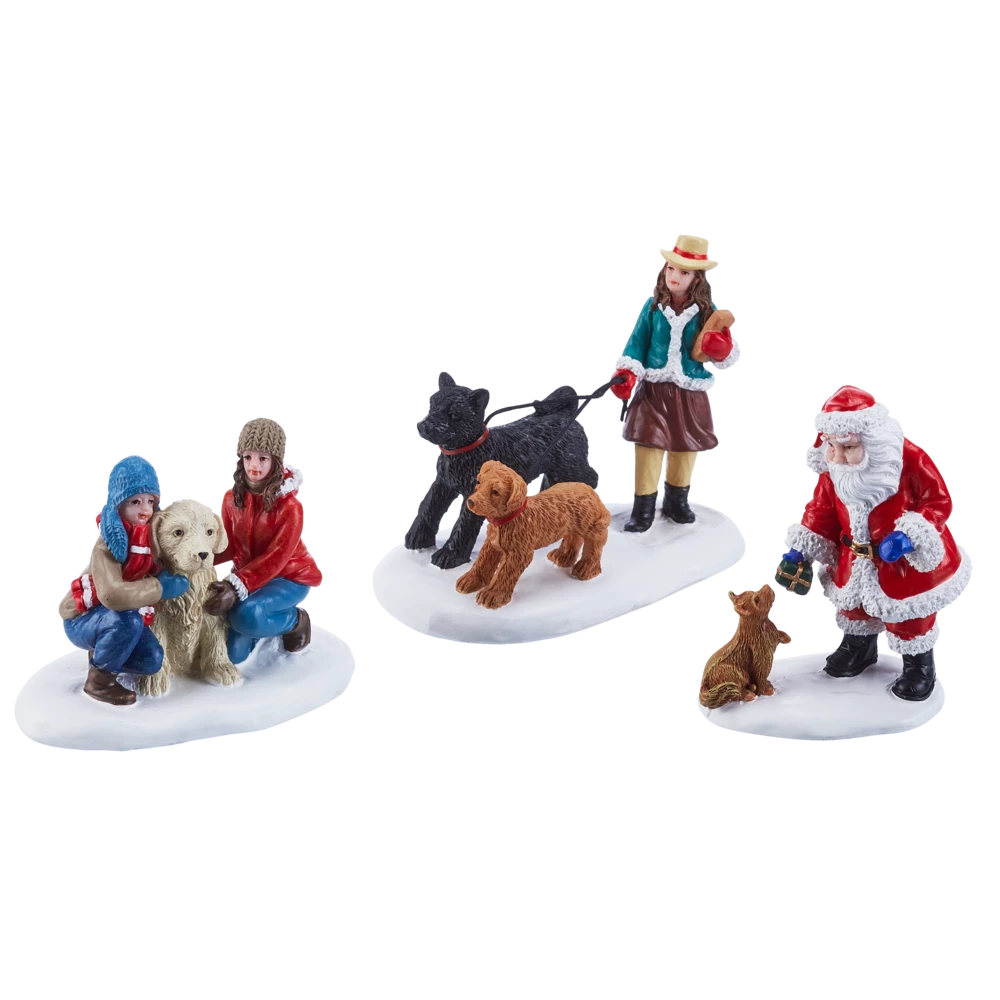 For Living Christmas Decoration Village Indoor Pets Accessory Set, 3-pc