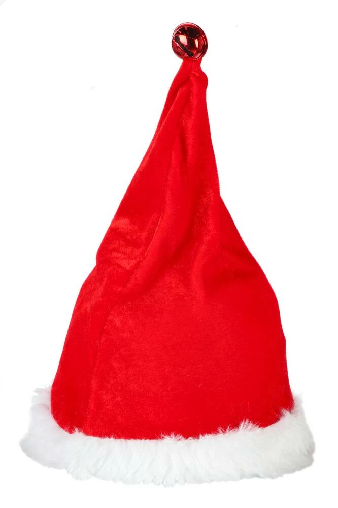 For Living Dancing Musical Christmas Decoration Santa Hat, Red, 13-in