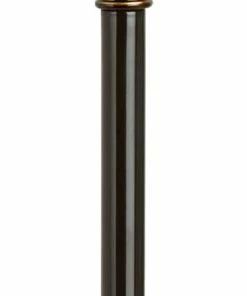 FOR LIVING Umbra Loft Ball Café Adjustable Steel Curtain Rod, Bronze, 1/2-in Diameter