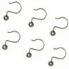 For Living Decorative Ball Rust-Resistant Shower Curtain Metal Hooks, Brushed Nickel, 12-pk