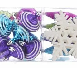 For Living Shatterproof Bright Ball Christmas Ornament Set, Assorted Style, 52-pk