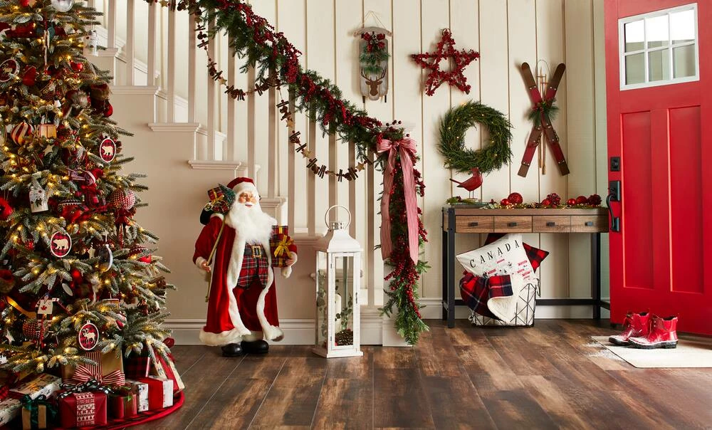 For Living Wooden Christmas Hanging Decoration Sleigh, Grey, 20-in - Image 2