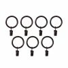 For Living Loft Steel Curtain Clip Rings, Large, 7-pk, Assorted Colours, 1-in