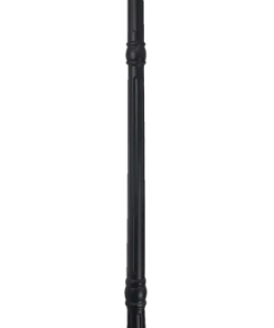 For Living Cresmont Outdoor Solar Lamp & Planter, Black