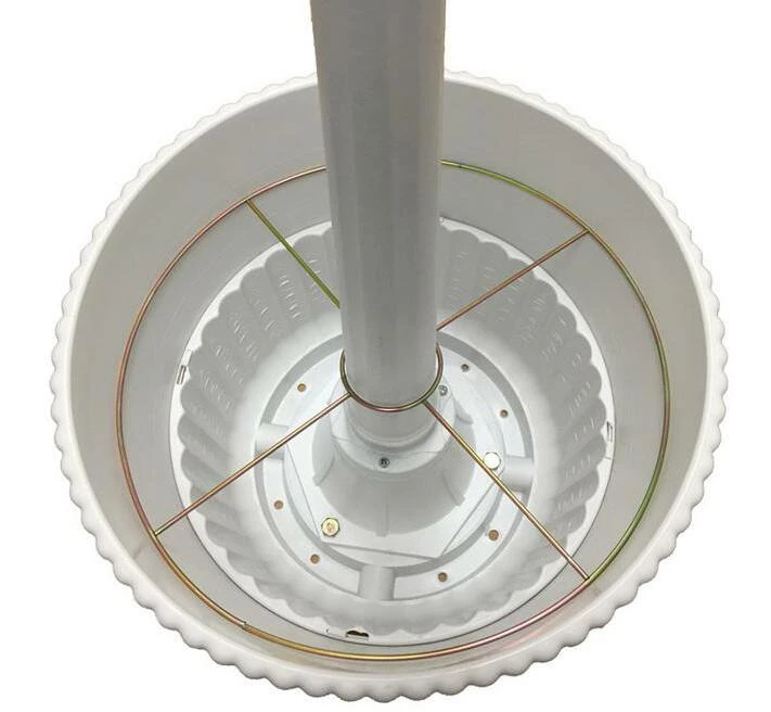 For Living Cresmont Outdoor Solar Lamp & Planter, White - Image 6