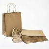 For Living Kraft Paper Decoration Carry Gift Bags, 8 1/4 X 9 3/4 X 4-in, 10-pk